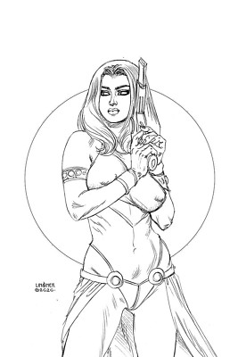 Dejah Thoris (2019) #10 1:40 Linsner B&W Virgin Variant Dynamite Comic Book NM