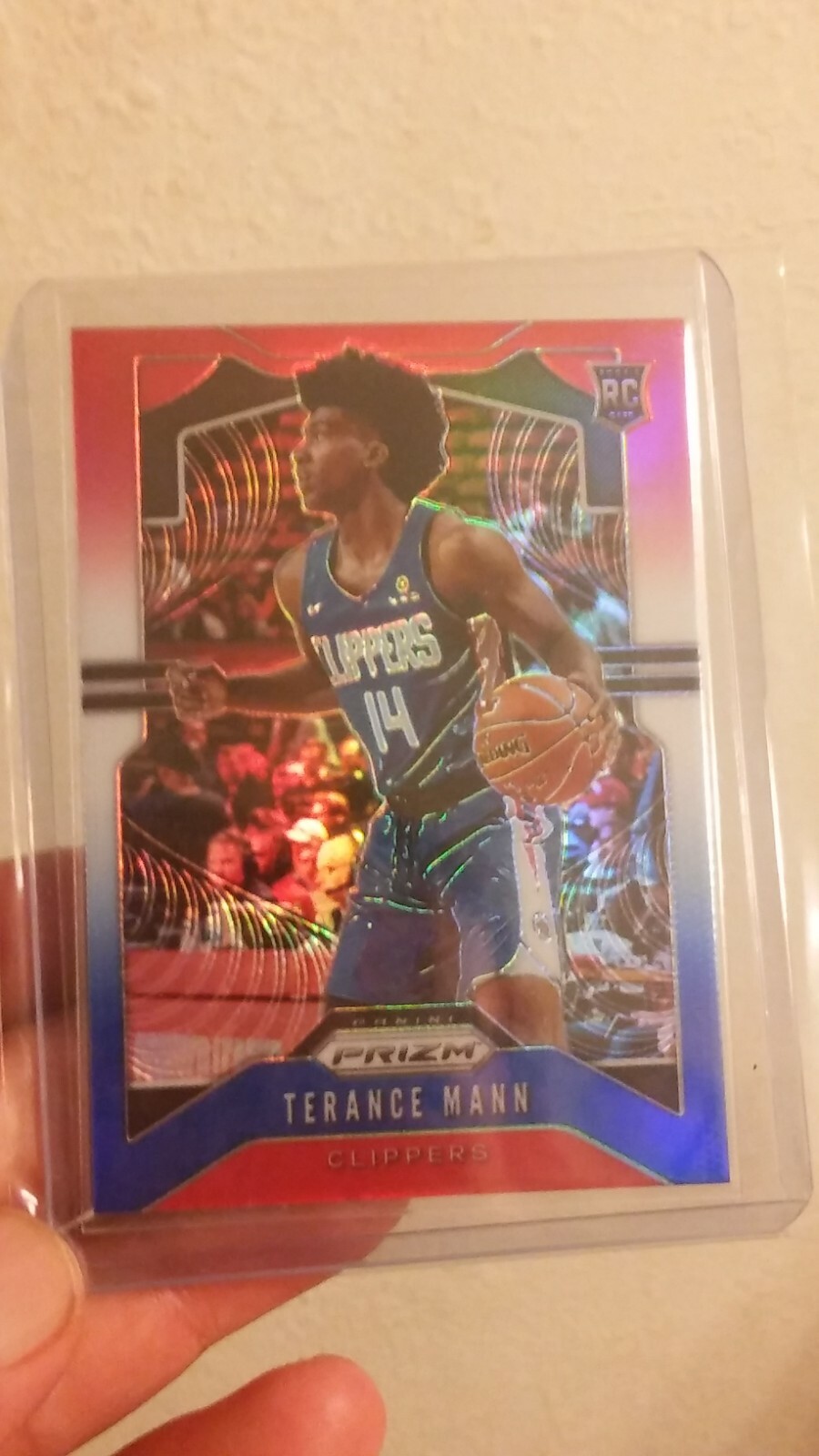 2019-20 Prizm Terance Mann RWB Prizm Clippers #296