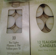 NEW 22x White Tealight Tea Light Candles - Multipurpose Uses - Unscented