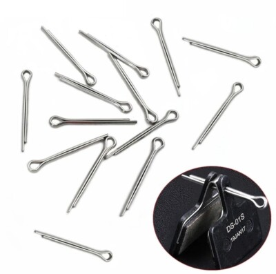 10 x BIKE DISC BRAKE PAD PINS RETAINING SPLIT COTTER PIN