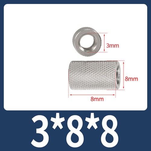 Rändel Verbindungsmuffe Rund Gewindemuffe Langmutter Edelstahl V2A M2 bis M16 - Bild 24 von 105