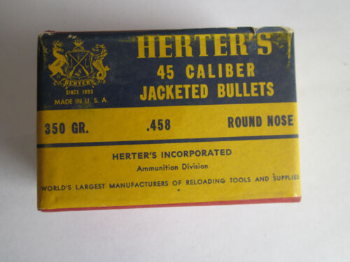 herters-ammunition-bullets-empty-box-45-caliber-jacketed-bullets-ebay