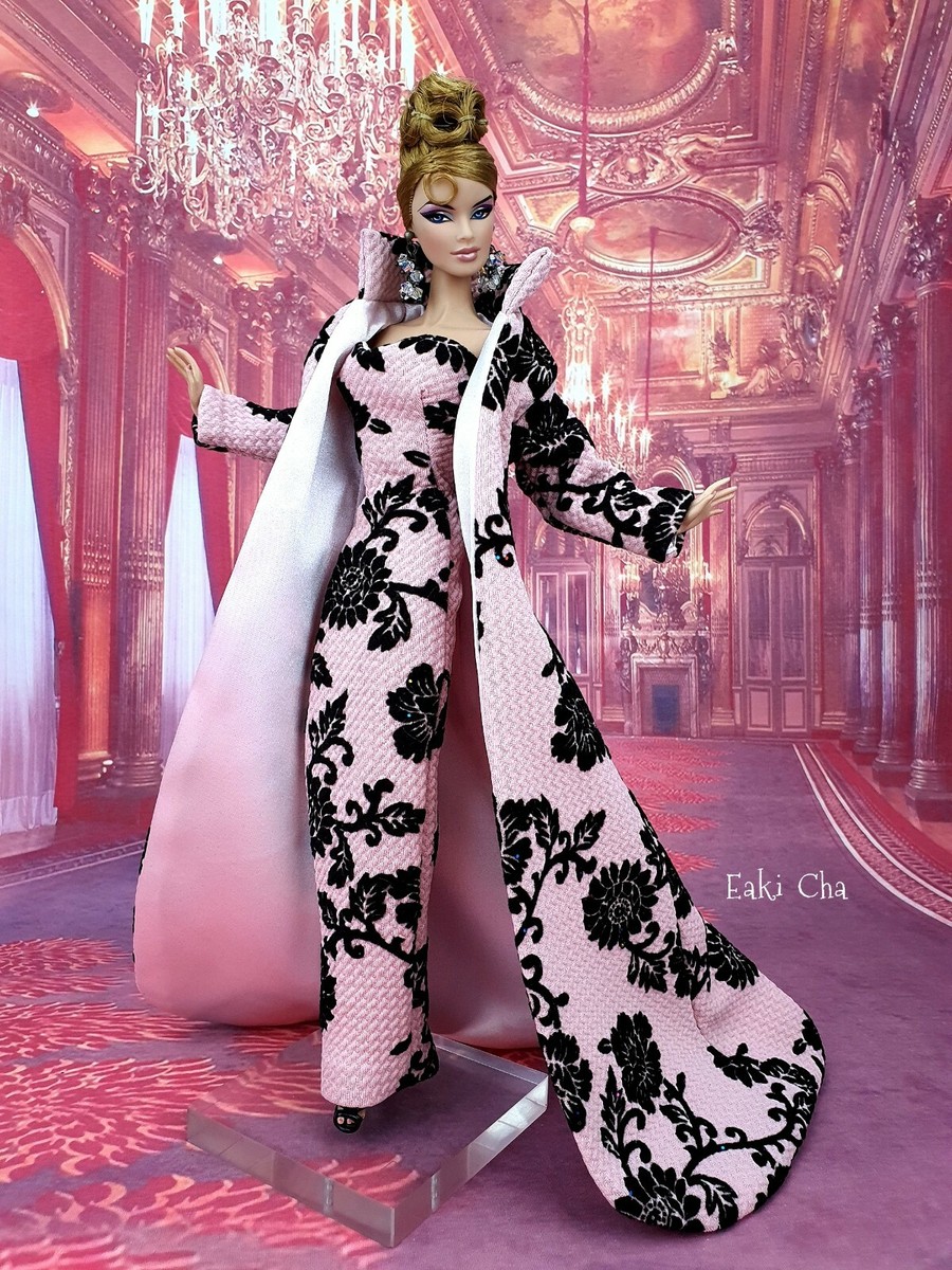 Barbie Girl Barbie Doll Ki Dress Eaki Pink Black Dress Outfit Gown