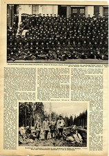 Die amerikanische Legion 97.Kanadische Bataillon Gruppenbild & Titelblatt 1916