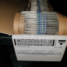 100pcs VS DRALORIC LCA0207 2K 5% 1/4w CARBON RESISTORS- ORGANIC SOUND!EQ PIHER