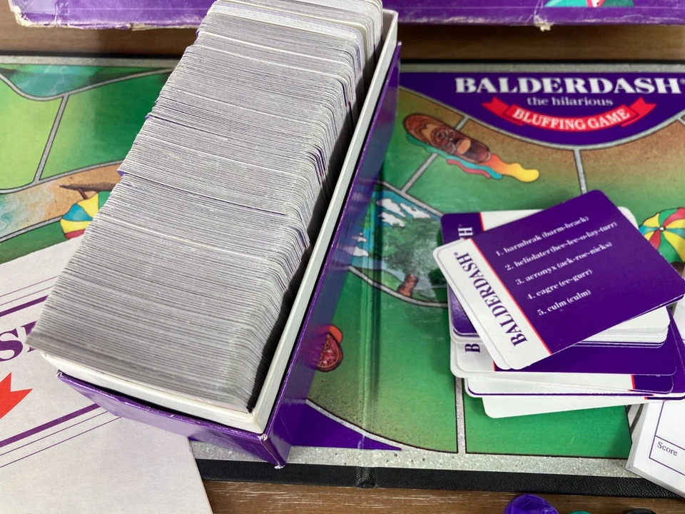 Balderdash The Hilarious Bluffing Game 1995 Parker Brothers Juego Completo Foto 3 de 4