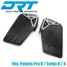 DRT Billet Aluminum Extended Rear Mud Flap Guards Polaris RZR Pro R Turbo R 22+