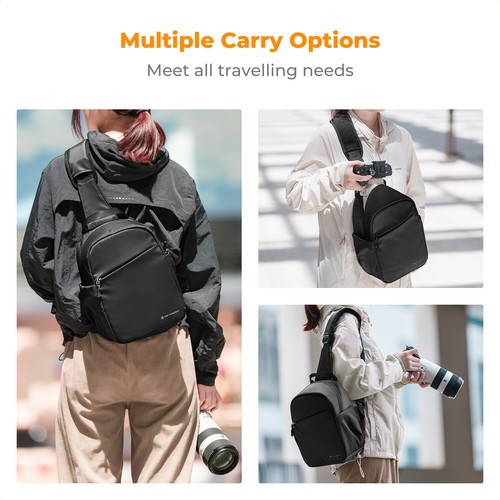 K&F Concept 5L Photography Crossbody Bag Sling Bag Camera Lens Shoulder Backpack - Picture 10 of 42