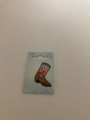Wrights  - Iron on Applique/Patch - Cowboy Boot - New - Dated 2007 - Cute Patch