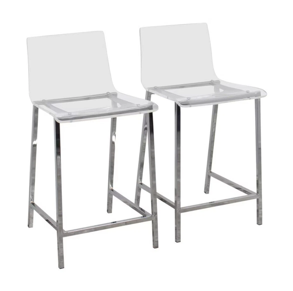 CB2 Vapor Acrylic Counter Stools - Thumbnail 3
