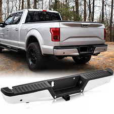 Chrome Rear Bumper For 2015-2019 Ford F150 W Heavy Duty Tow Sensor Hole