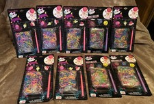 UP- Expressions Rubberband Bracelet Making Kit 400 Rubber Bands 3 Charms 9 Packs