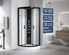Aquatech Quadrant Shower Cabin 800x800 Thermostatic Cubicle Room EASY INSTALL