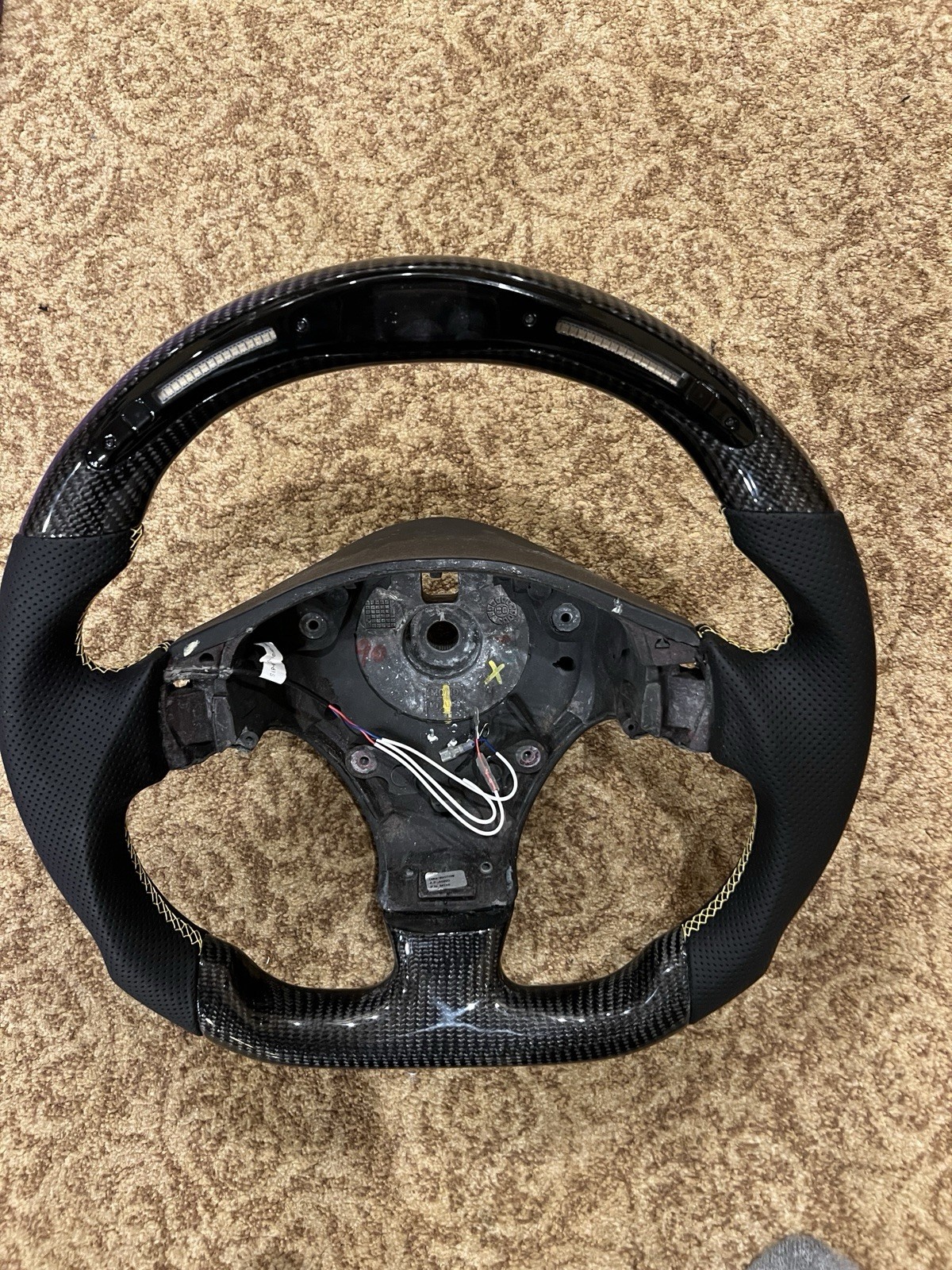  Maserati GT Steering Wheel Black Leather Carbon Fiber Immaculate Condition 