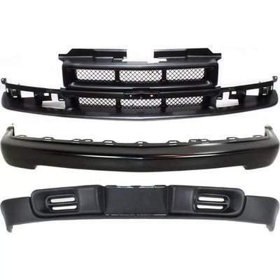 Front Primed Bumper + Grille +Valance For 1998-2005 Blazer/ 1998-2004 S10 Pickup