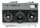 Rollei 35 compact film camera Zeiss Tessar 1:3.5 f=40mm lens set