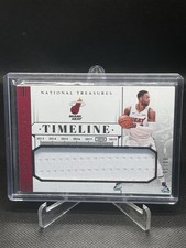 2018 Panini National Treasures Dwyane Wade Timeline Game Worn Jersey  /99