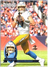 2021 Clearly Donruss #91-11 Justin Herbert Clearly Retro 1991