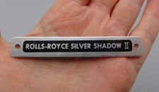 VINTAGE ROLLS ROYCE SILVER SHADOW II CHASSIS ID PLATE BADGE