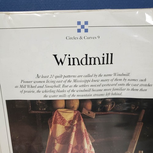 Oxmoor House Pattern Club WINDMILL Quilt Pattern Circle & Curves 9 NEW SEALED - Picture 2 of 3