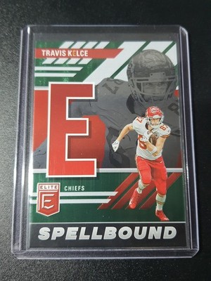 Travis Kelce - Donruss Elite Football 2023 - Chiefs - Spellbound ''E'' - Green