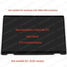 14" WUXGA LCD Touch Screen Display Assembly for HP Envy x360 2-in-1 14-fa0013dx