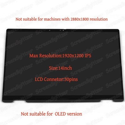 14'' for HP Envy x360 2-in-1 14-FC0013DX 14-FC0023DX LCD Touch Screen Assembly