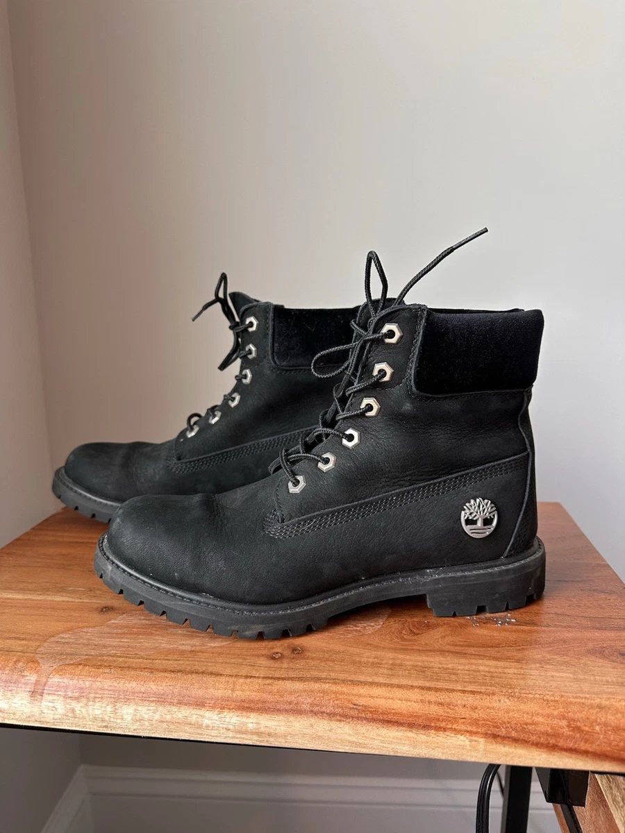 Timberland Black Low (1-1.9 in) Heel Height Boots for Women for
