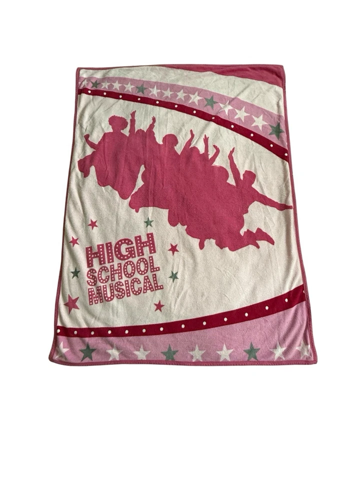 Vintage High School Musical Double Side Pink Fleece Throw Blanket Disney Channel - Image 2 of 3