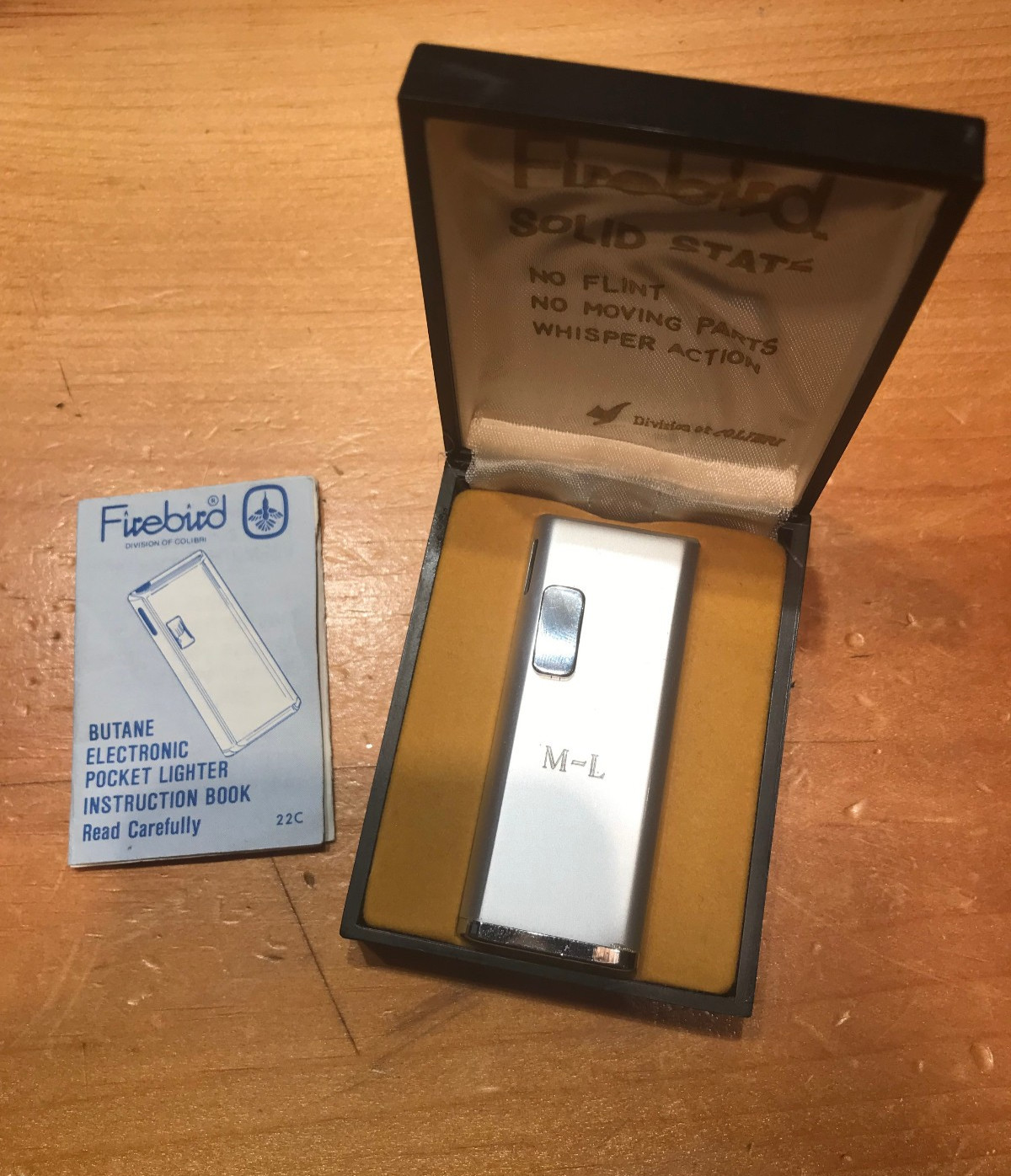 With Case & Has Initials M-l On The Front
