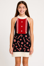 NEW Christmas Sweater Dress No Boundaries Junior Sz Med Ugly Sweater Candy