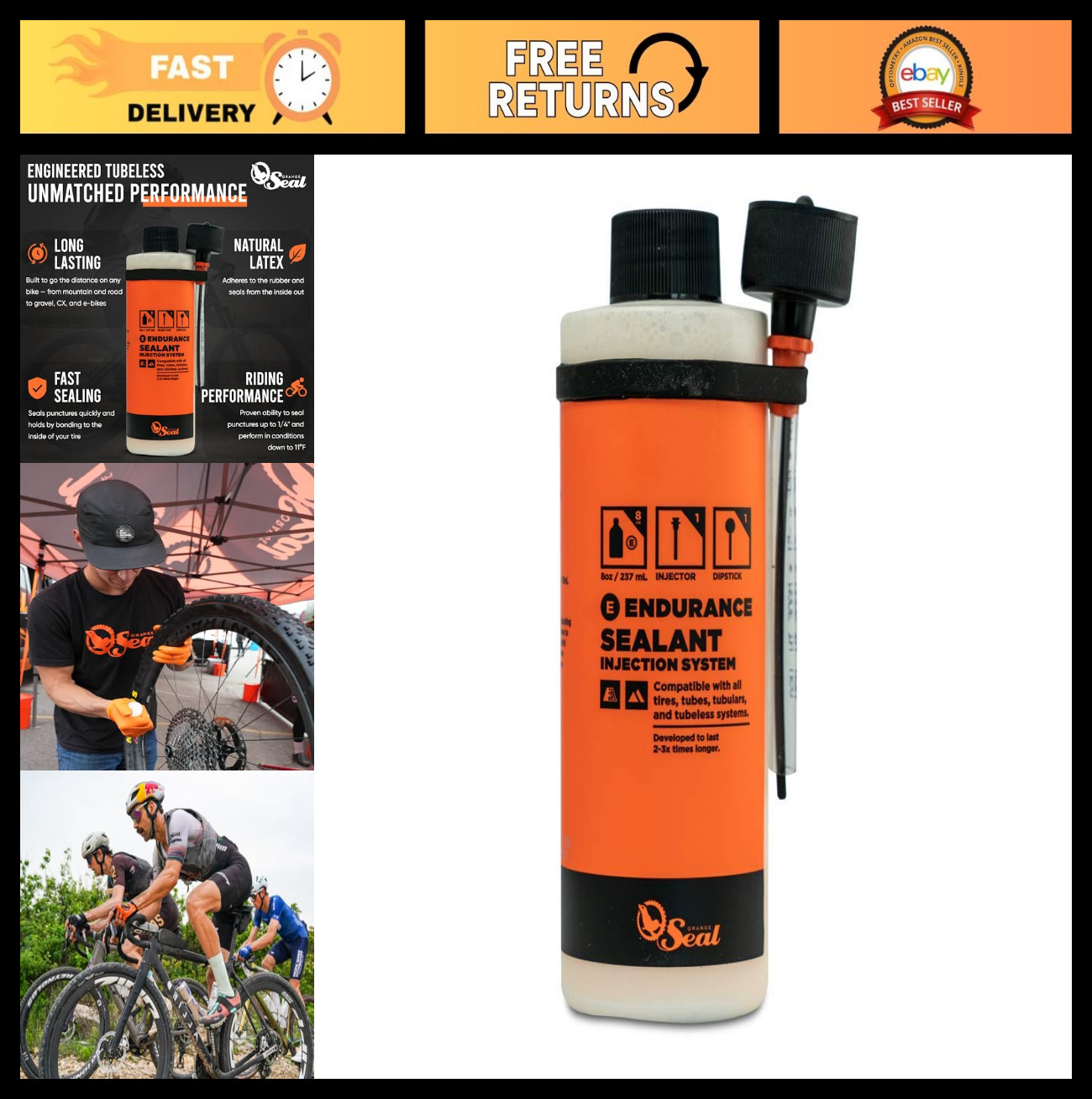 Tire Sealant - Fast Sealing, Long Lasting For Mtb, Road
