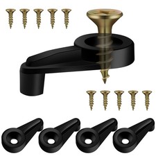 50 Pack 4mm Glass Retainer Clips Kit Glass Cabinet Panel Clips with Screws