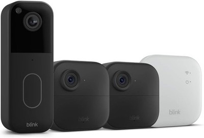 Blink Outdoor4 Wireless Camera Security & Blink Video Doorbell Bundle New Sealed