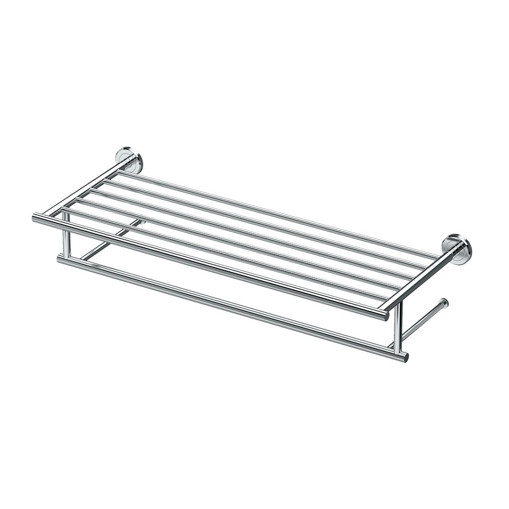 Rack With Bar, Wall Mounted Bathroom Towel Rac...