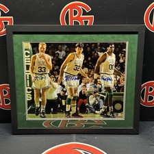 Robert Parish Larry Bird Kevin McHale Boston Celtics Signed 16x20 Beckett BAS