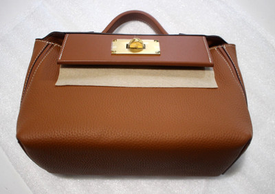UNBRANDED BEAUTIFUL LEATHER PURSE 9''X 6''X 4'' ORANGE