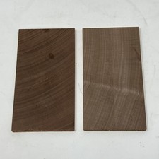 2 Pieces Solid Walnut Wood Sheets Panels  140mm x 75mm x 5mm Boxmaking Craft etc
