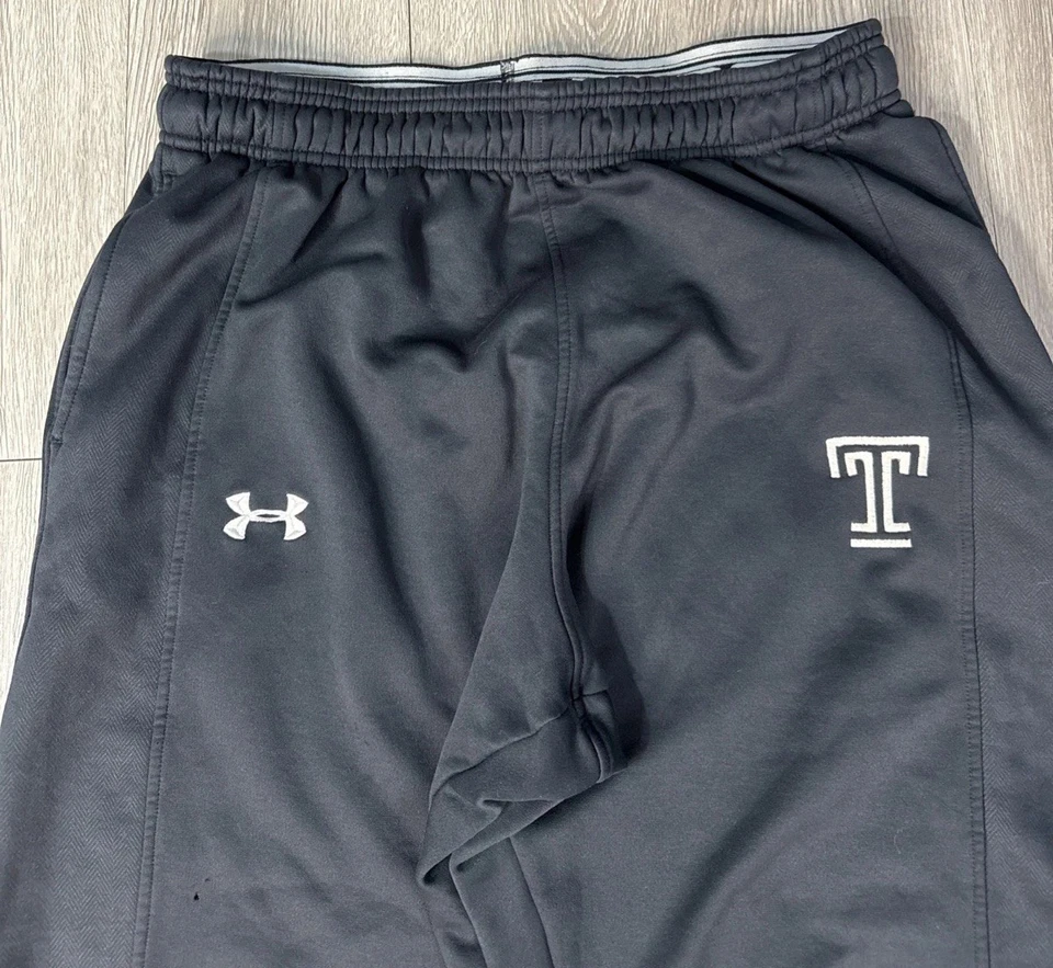 Pantalones deportivos Temple University Under Armour negros forrados de lana talla grande Foto 4 de 4