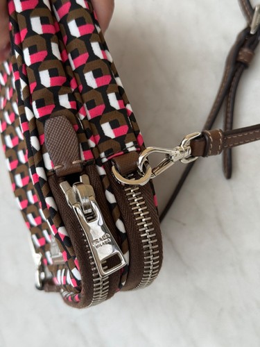 PRADA x Holiday Brown pattern Cross-Body Bag - Picture 6 of 11