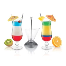 Rainbow Cocktail Layering Tool Set – Professional Drink Strainer and Pourer