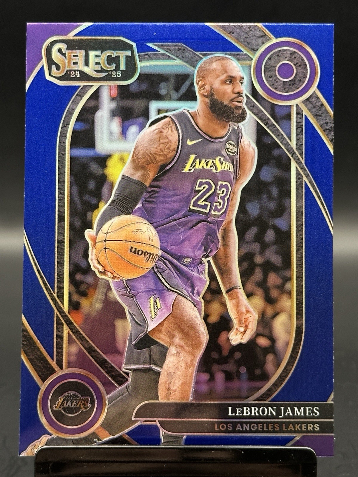 LeBron James | 2024-25 Panini Select #241 | BLUE PRIZM Courtside Level | Lakers