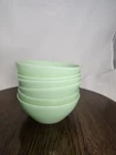 Lot of 5 VTG OVEN WARE JADEITE GREEN CHILI SOUP CEREAL BOWLS
