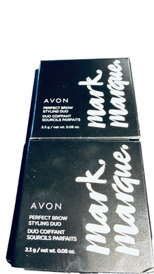 (2) MARK. Marque BY AVON  PERFECT BROW STYLING DUO Soft BROWN NIB