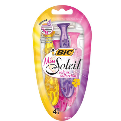 Maszynki do golenia dla kobiet Bic Miss Soleil Colour Collection 4 szt