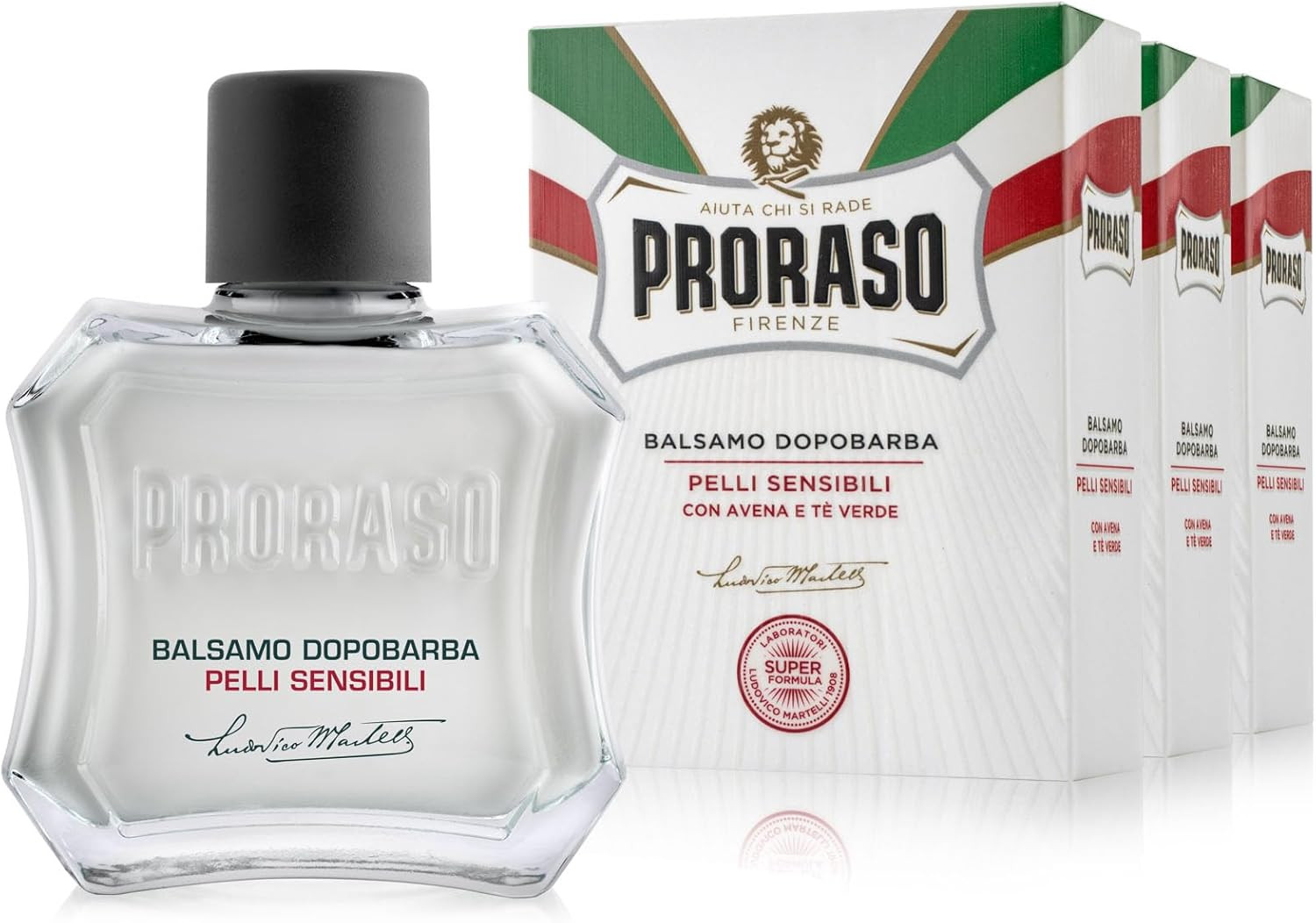 Balsamo Dopobarba Pelli Sensibili 3x100ml - Sollievo Immediato Uomo