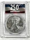 2026 American Silver Eagle PCGS MS-70 First Day Of Issue 250th Anniversary Label