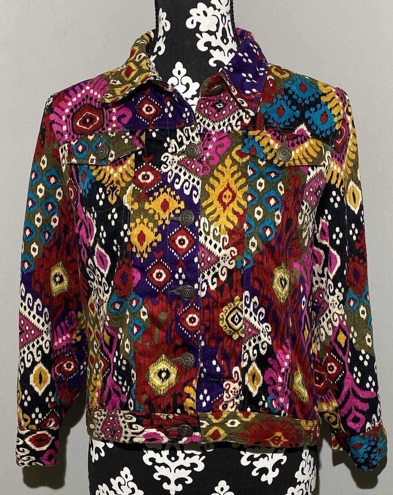 Ruby Rd Heavyweight Canvas Button Front Jacket Wa… - image 1