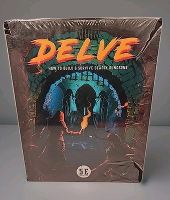 DELVE Delver's Box (5E RPG) by Eventyr Games & Bob World Builder - NIS in hand
