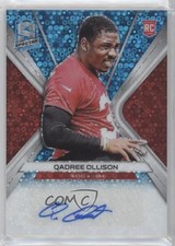 2019 Panini Spectra Rookie Neon Blue Prizm 48/99 Qadree Ollison #RA-QO Auto 2qw